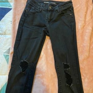 old navy rockstar mod-rise size 4
